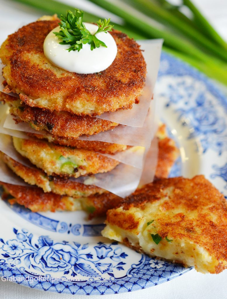 Leftover Mashed Potato Pancakes
 Crispy Cheesy Leftover Mashed Potato Pancakes