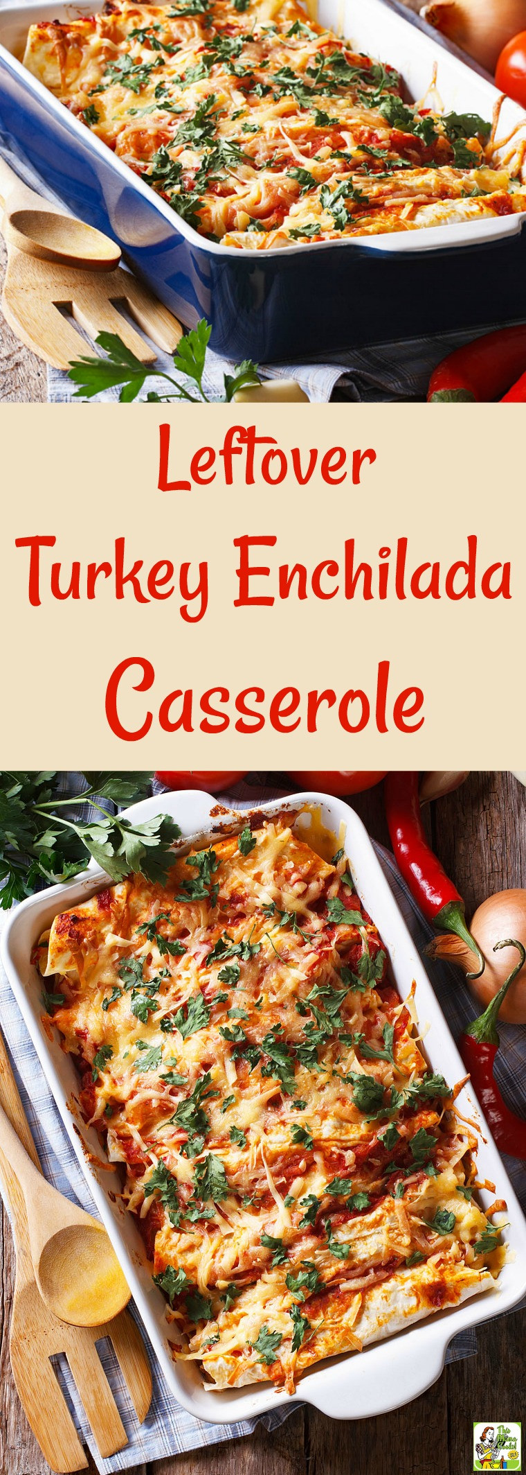 Leftover Pulled Pork Casserole
 Too much turkey Make Leftover Turkey Enchilada Casserole