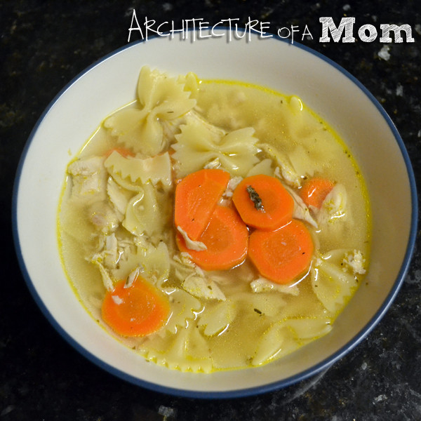 Leftover Turkey Soup
 Architecture of a Mom Leftover Turkey Soup