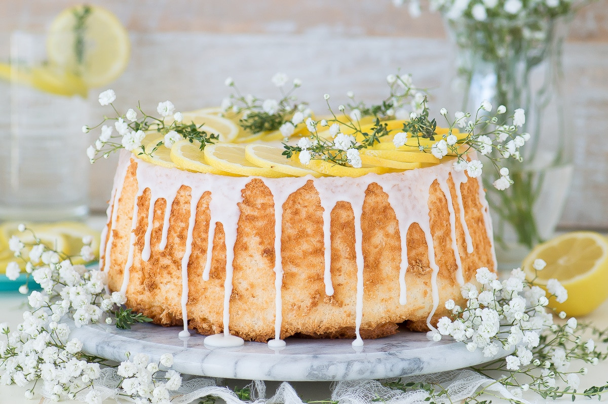 Lemon Angel Food Cake
 Lemon Angel Food Cake