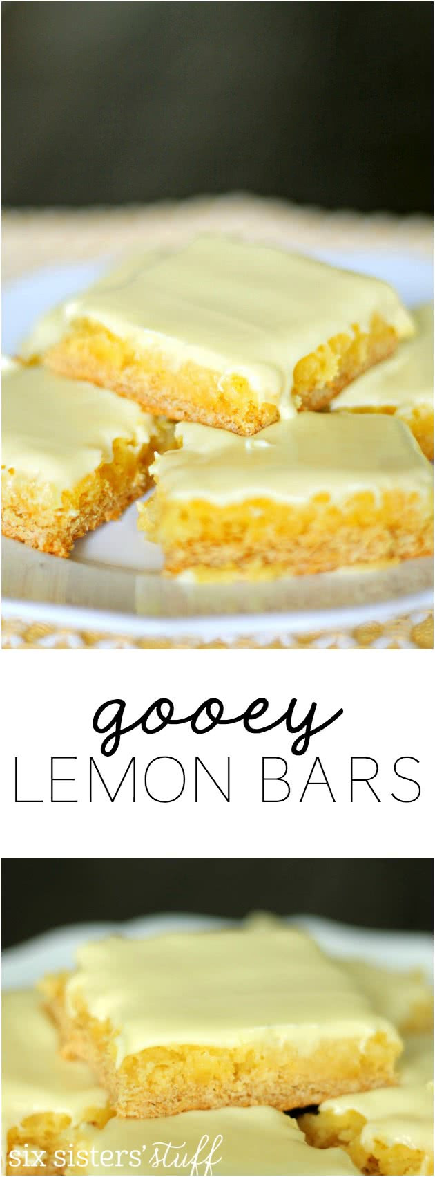 Lemon Bars With Cake Mix
 Gooey Lemon Bars