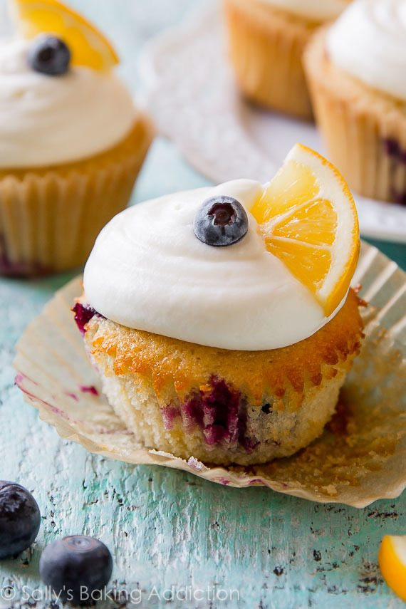 Lemon Blueberry Cupcakes
 Meyer Lemon Blueberry Cupcakes Sallys Baking Addiction