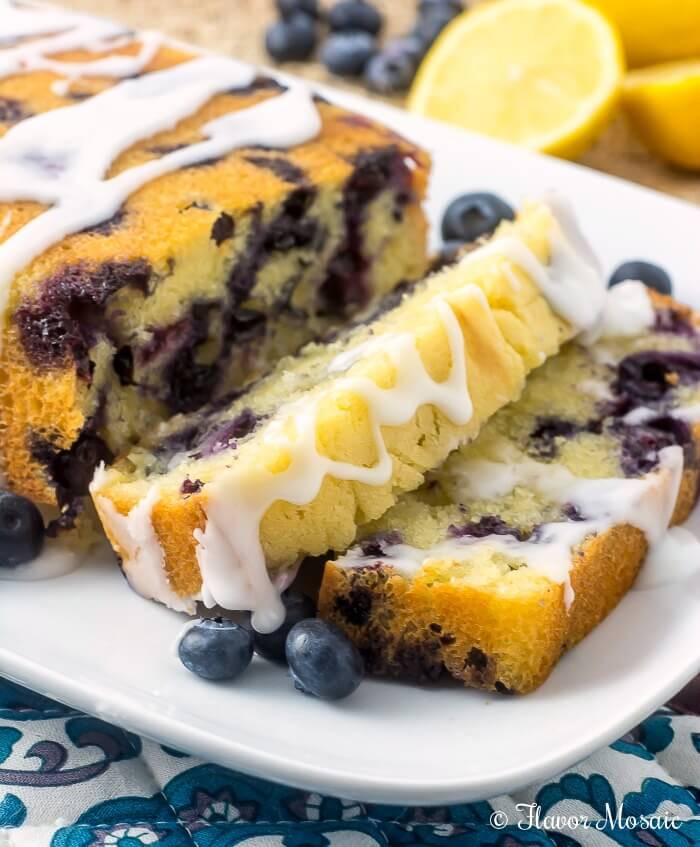 Lemon Blueberry Pound Cake
 Glazed Lemon Blueberry Pound Cake Flavor Mosaic