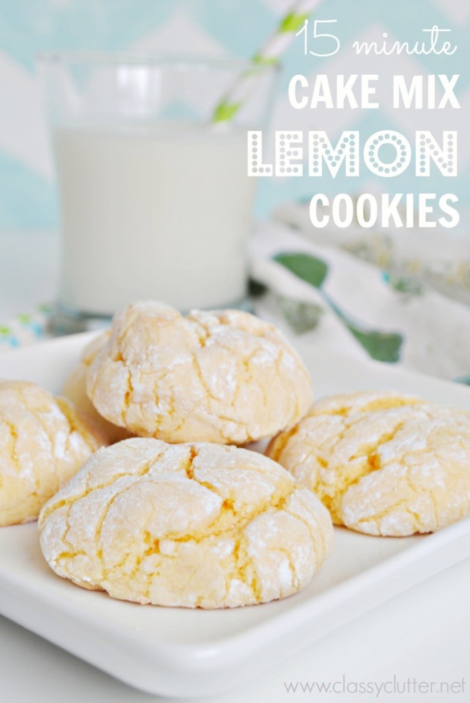 Lemon Cake Mix Cookies
 Cake Mix Lemon Cookies