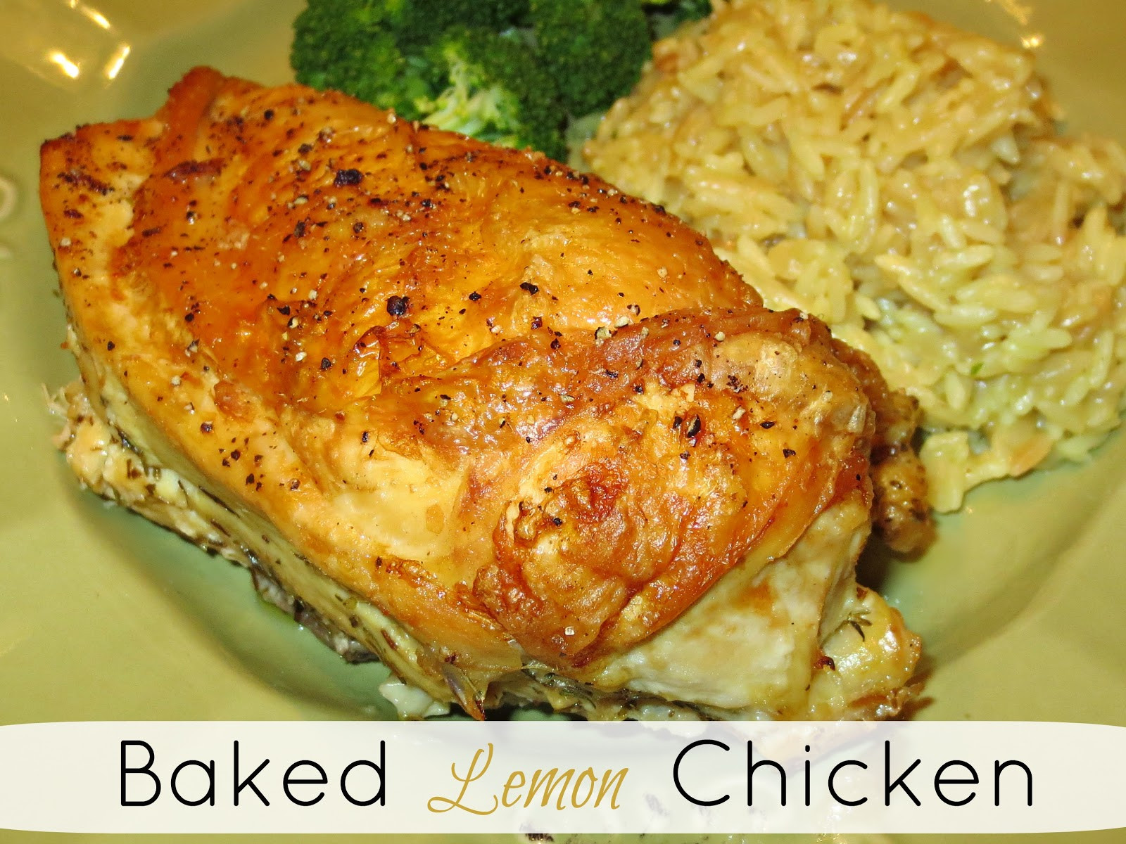 Lemon Chicken Baked
 Kaitlin in the Kitchen Baked Lemon Chicken