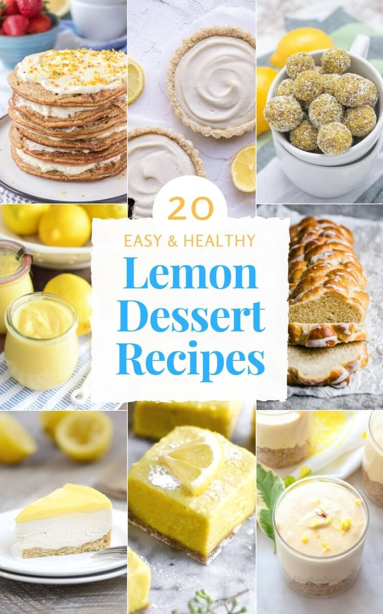 Lemon Desserts Recipes
 20 Easy Healthy Lemon Dessert Recipes Natalie s Happy Health