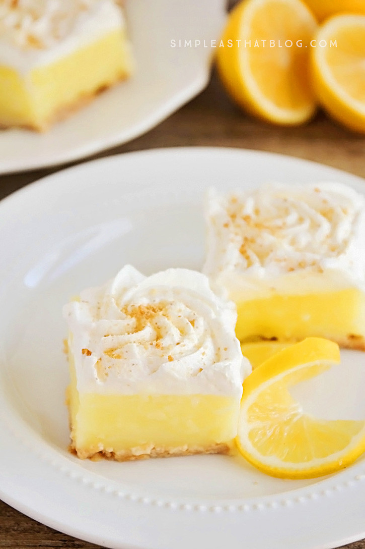 Lemon Desserts Recipes
 Lemon Pie Squares