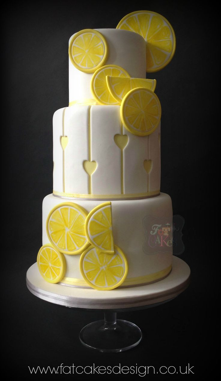 Lemon Love Cake
 Lemon wedding cake Yellow and grey wedding colours