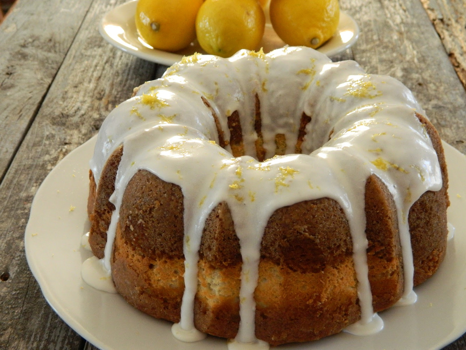 Lemon Love Cake
 The Wednesday Baker LEMON TUNNEL OF LOVE TEA CAKE