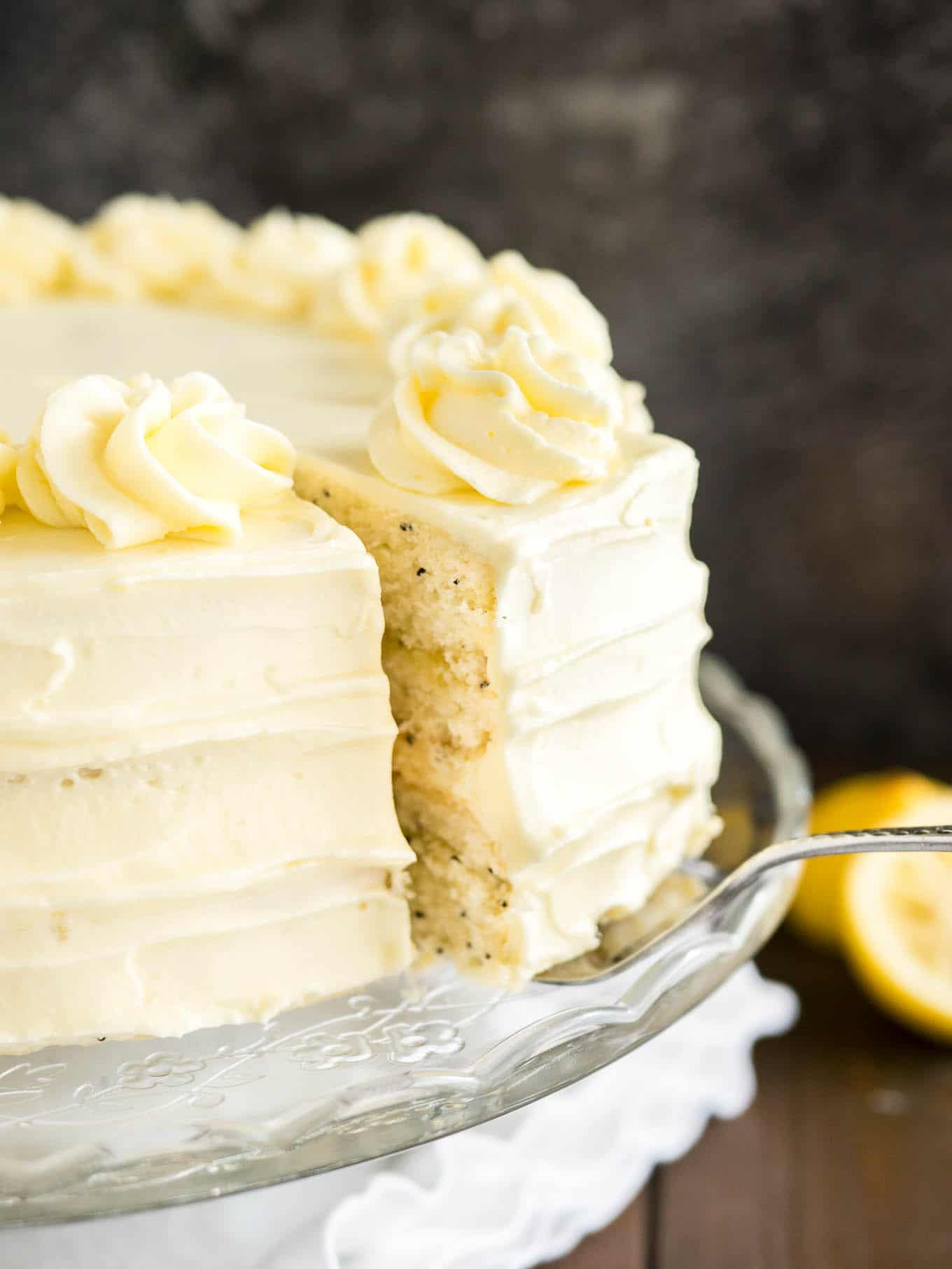 Lemon Poppyseed Cake
 Lemon Poppy Seed Cake Recipe with Lemon Curd Frosting