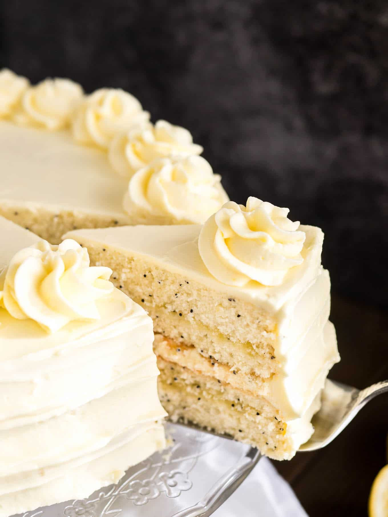 Lemon Poppyseed Cake
 Lemon Poppy Seed Cake Recipe with Lemon Curd Frosting