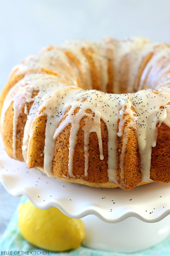 Lemon Poppyseed Cake
 Lemon Poppy Seed Bundt Cake Belle of the Kitchen