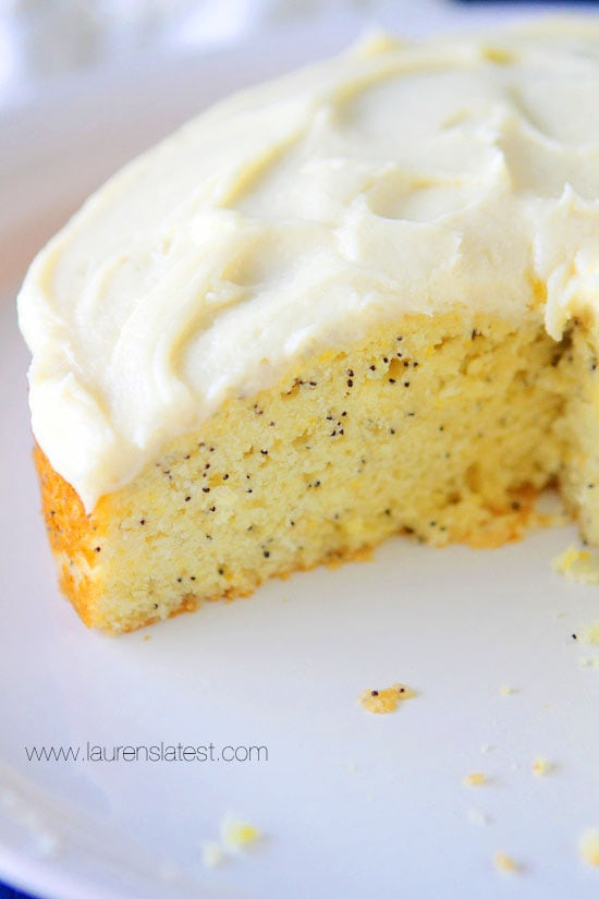 Lemon Poppyseed Cake
 Lemon Poppyseed Cake with Cream Cheese Frosting Lauren s