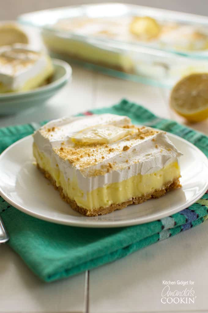 Lemon Pudding Desserts
 Lemon Cheesecake Pudding Dessert layered lemon dessert