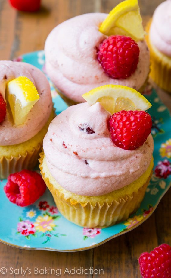 Lemon Raspberry Cupcakes
 Raspberry Lemon Cupcakes Sallys Baking Addiction