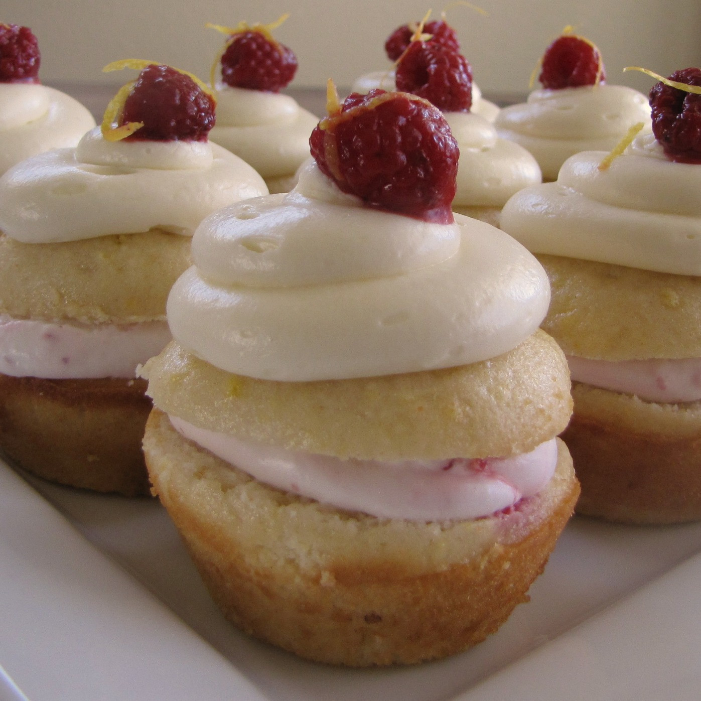 Lemon Raspberry Cupcakes
 Sisters with Aprons lemon raspberry cupcakes