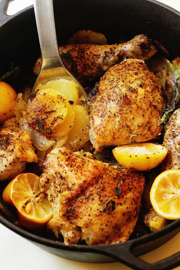 Lemon Roasted Chicken
 recipe roasted chicken pieces