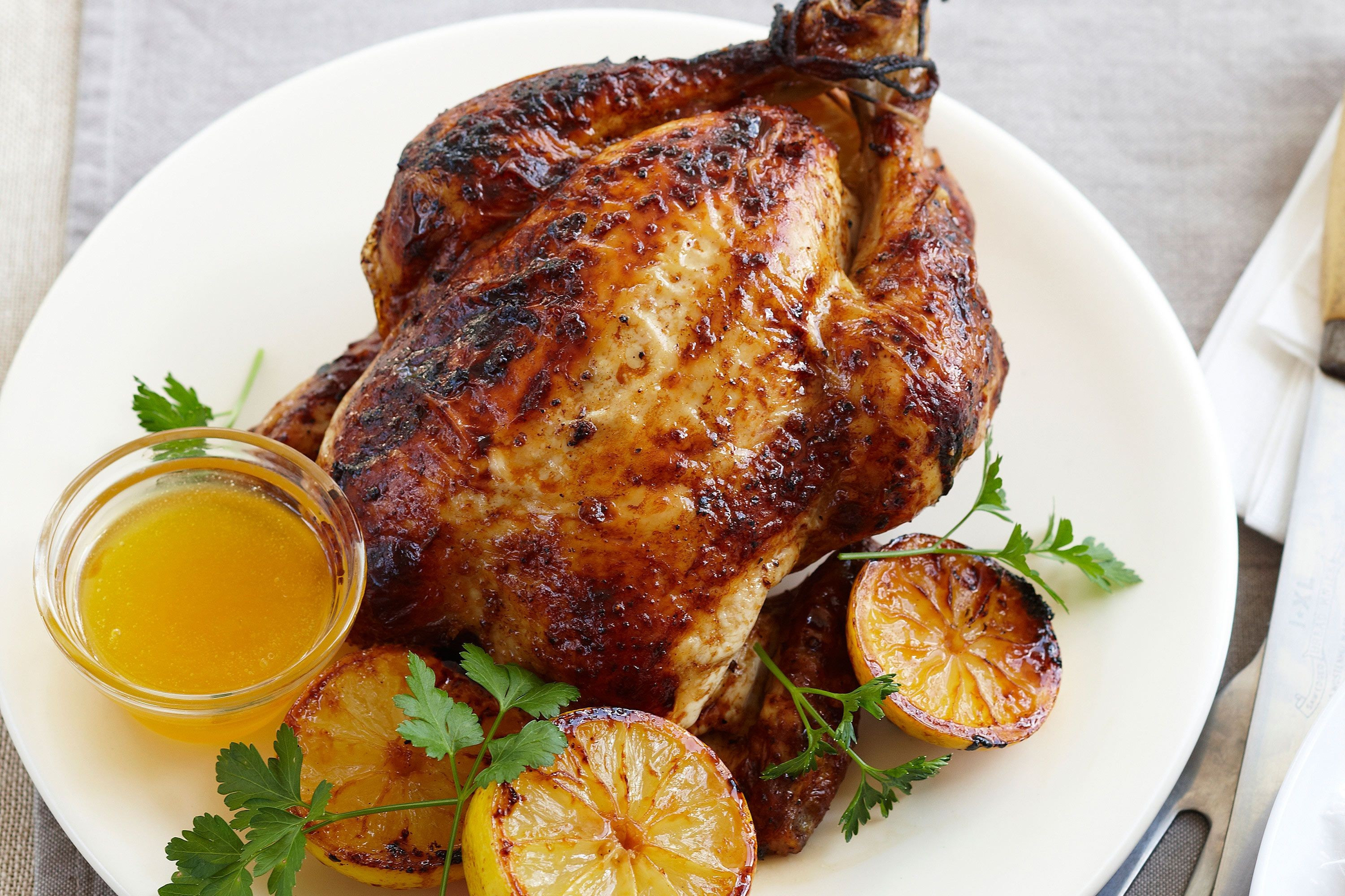 Lemon Roasted Chicken
 lemon roasted whole chicken