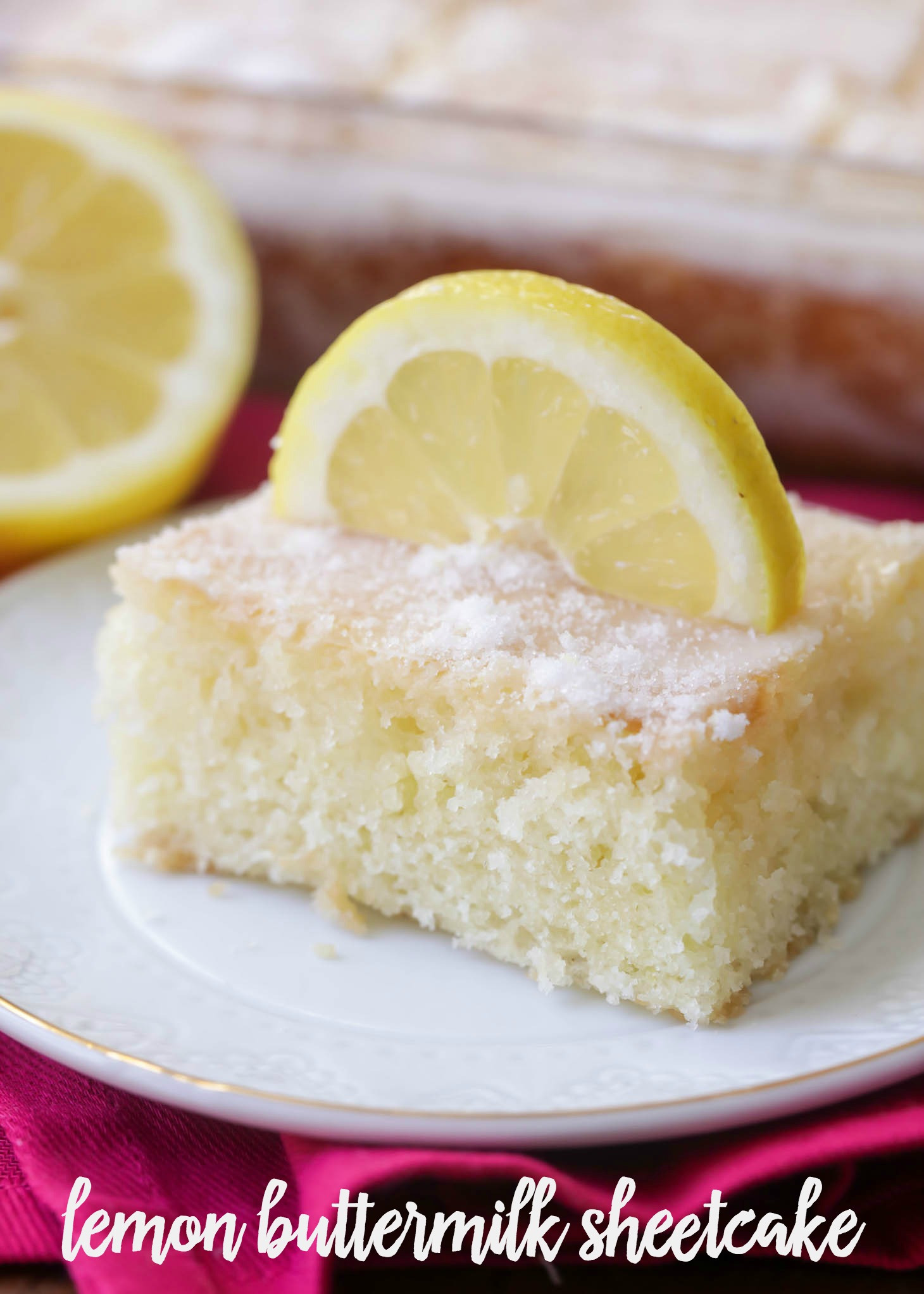 Lemon Sheet Cake
 BEST Lemon Cake recipe