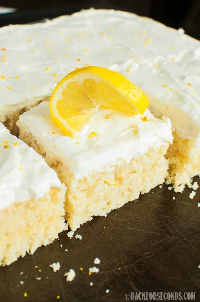 Lemon Sheet Cake
 Lemon Sheet Cake with Lemon Cream Cheese Frosting Back