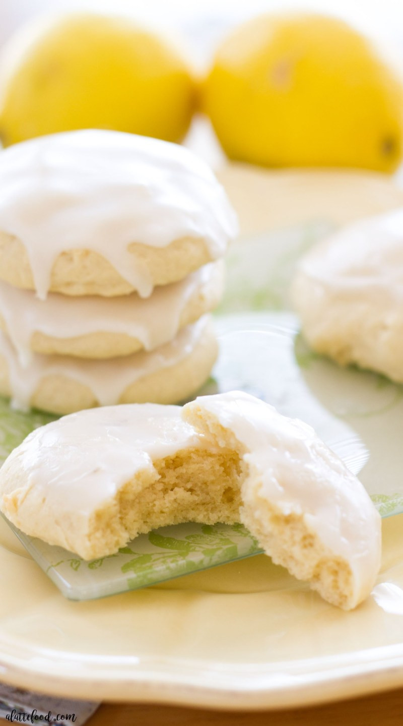 Lemon Sugar Cookies
 Lemon Glazed Soft Baked Sugar Cookies