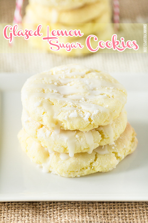 Lemon Sugar Cookies
 Glazed Lemon Sugar Cookies Swanky Recipes