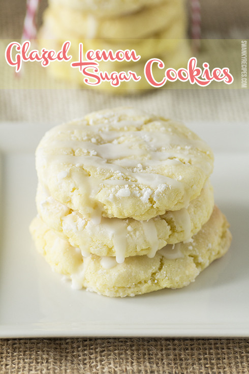 Lemon Sugar Cookies
 Glazed Lemon Sugar Cookies Swanky Recipes