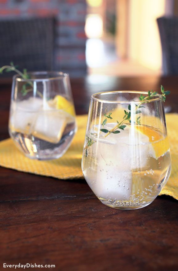 Lemon Vodka Drinks
 Sparkling Lemon Gin Cocktail Recipe