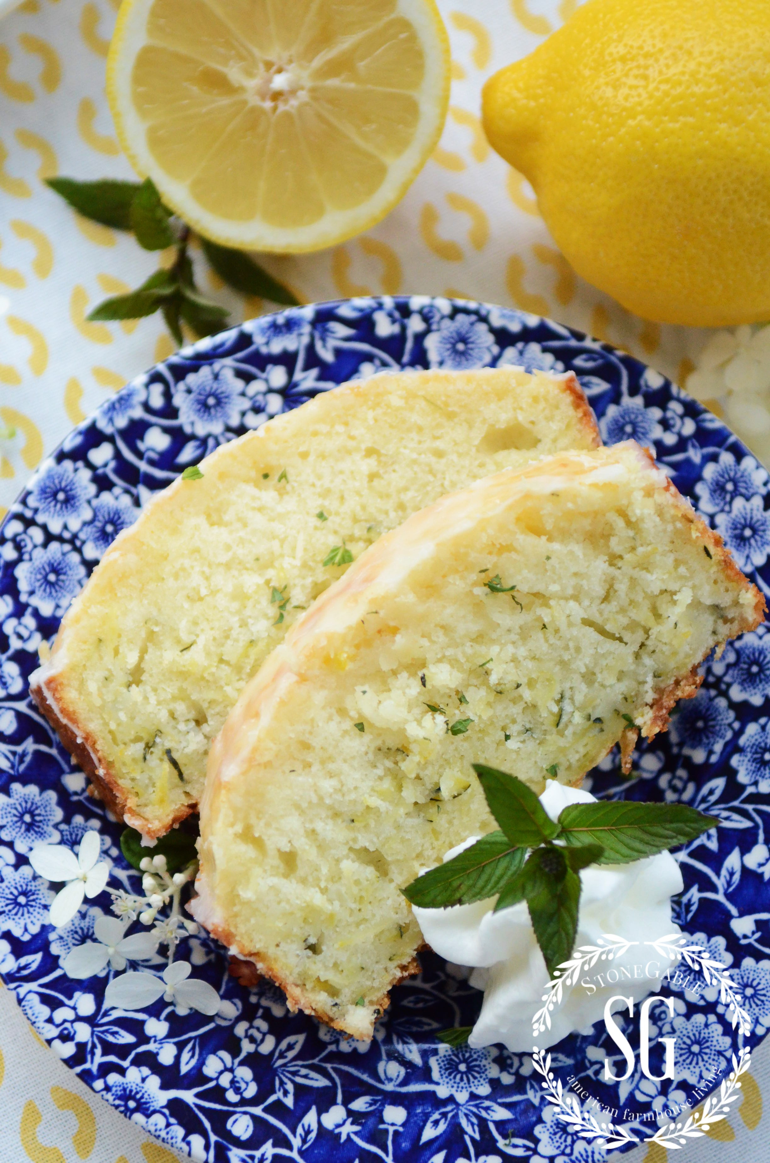 Lemon Zucchini Bread
 Glazed Lemon Zucchini Bread slices and lemons