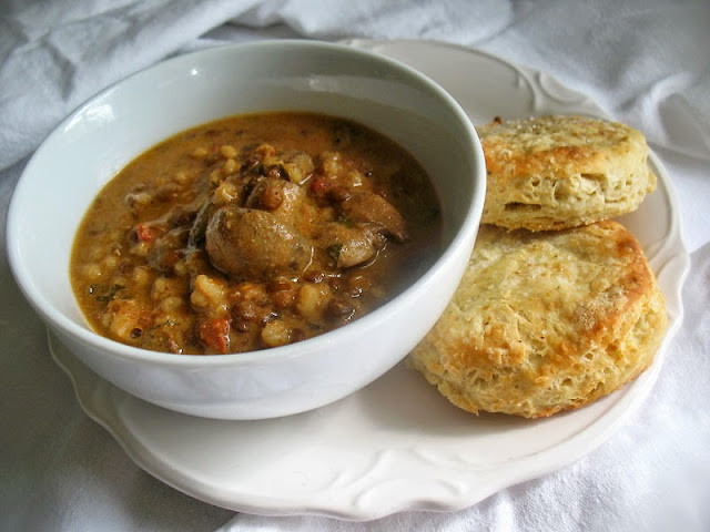 Lentil Barley Soup
 Creamy Lentil Barley and Mushroom Soup