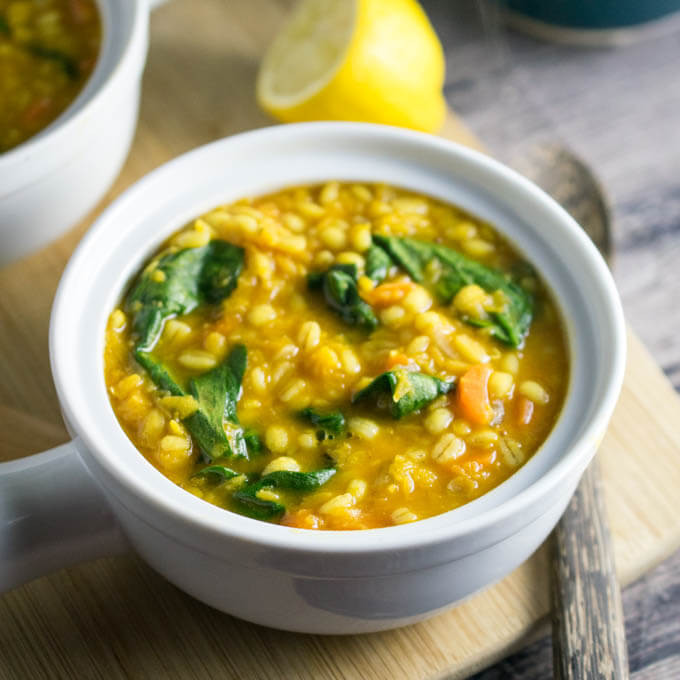 Lentil Barley Soup
 Golden Lentil Barley Soup