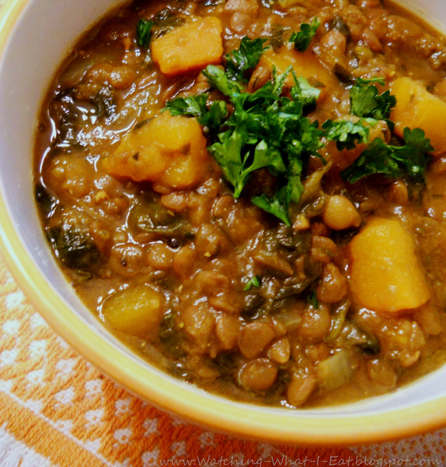 Lentil Stew Recipe
 Watching What I Eat Curried Lentil Stew Meatless Monday