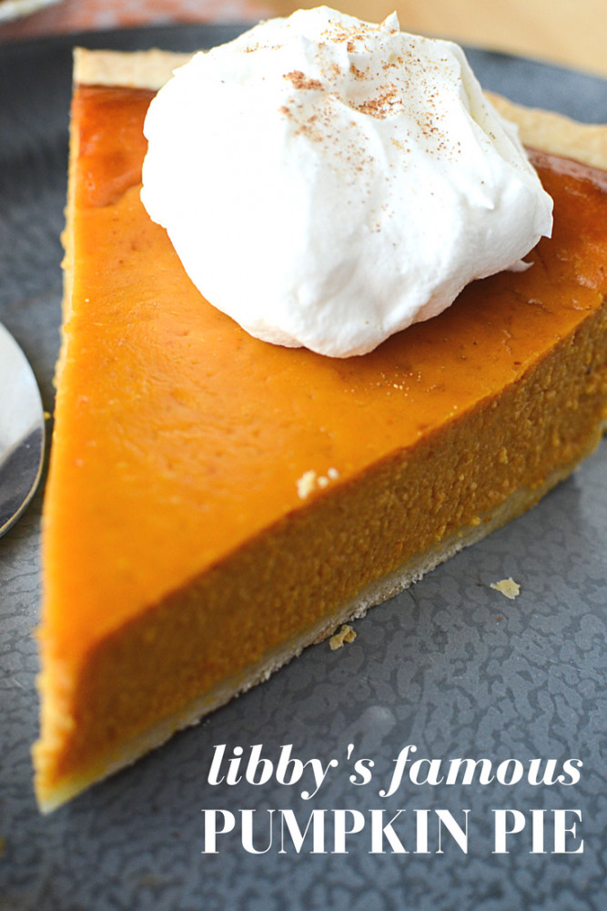 Libby Pumpkin Pie Recipe
 LIBBY S Famous Pumpkin Pie Recipe