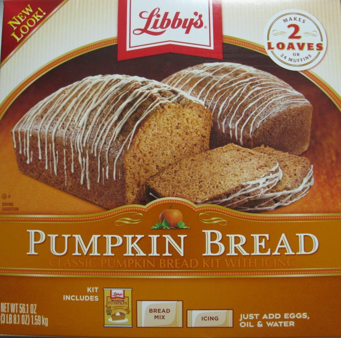 Libbys Pumpkin Bread
 Amazon Libby s Pumpkin Bread Kit with Icing 56 1