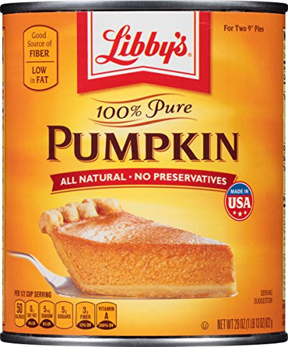 Libbys Pumpkin Pie Recipe
 Libbys Pure Pumpkin 29 Oz Import It All