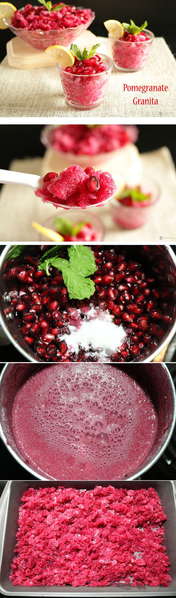 Light Desserts After A Heavy Meal
 Pomegranate Granita Recipe