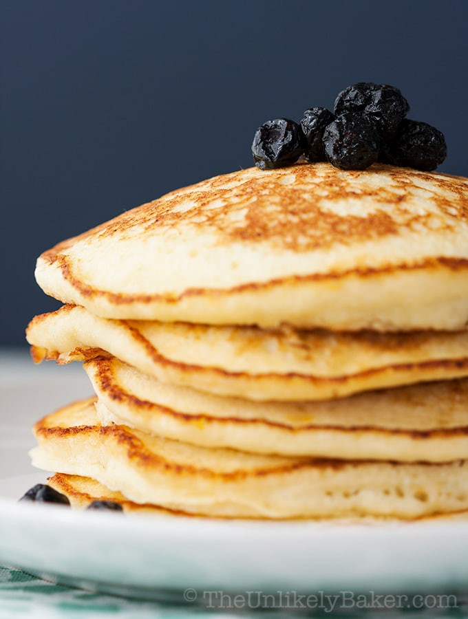 Light Fluffy Pancakes
 Light Fluffy Lemon Ricotta Pancakes The Unlikely Baker