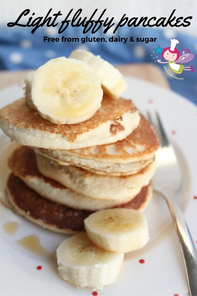 Light Fluffy Pancakes
 Marzipan Pancakes Grain free Dairy free Refined