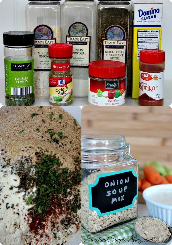 Lipton Onion Soup Mix Ingredients
 Lipton ion Soup Mix Copycat Recipe Sweet and Simple Living
