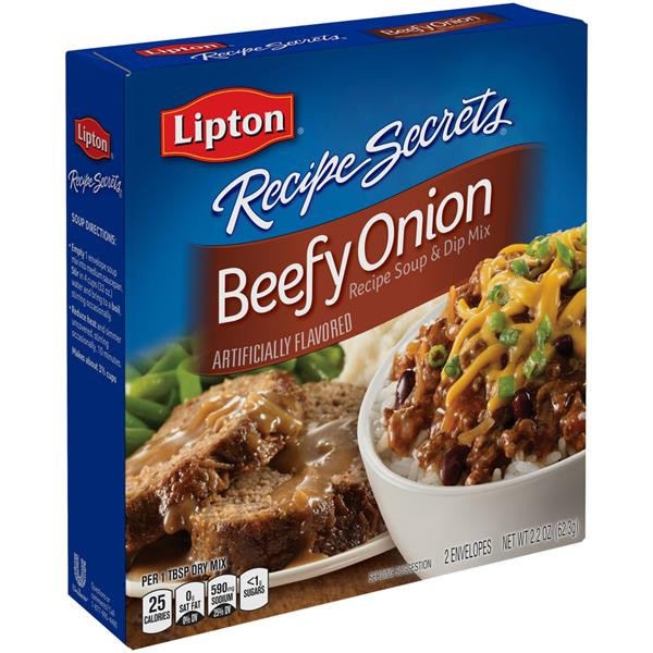 Lipton Onion Soup Mix Recipe
 Lipton Recipe Secrets Beefy ion Recipe Soup & Dip Mix