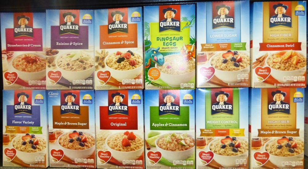 List Of Breakfast Cereals
 Mix N Match QUAKER INSTANT OATMEAL Hot breakfast Cereal