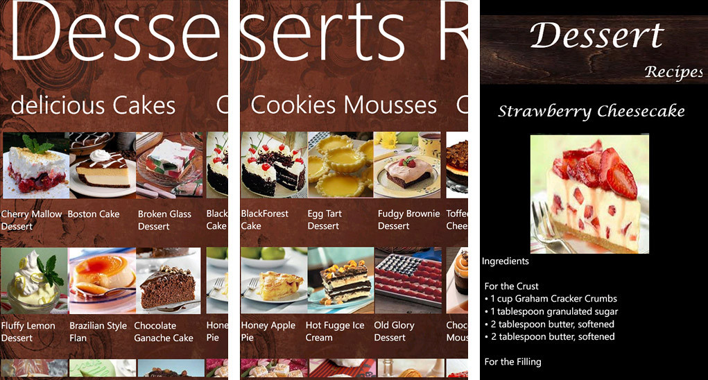 List Of Desserts
 Treat yourself with Dessert Recipes