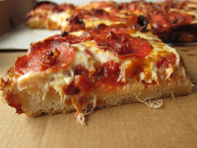 Little Caesars Pepperoni Deep!Deep! Dish Pizza
 Review Little Caesars Bacon Wrapped Crust Deep Dish