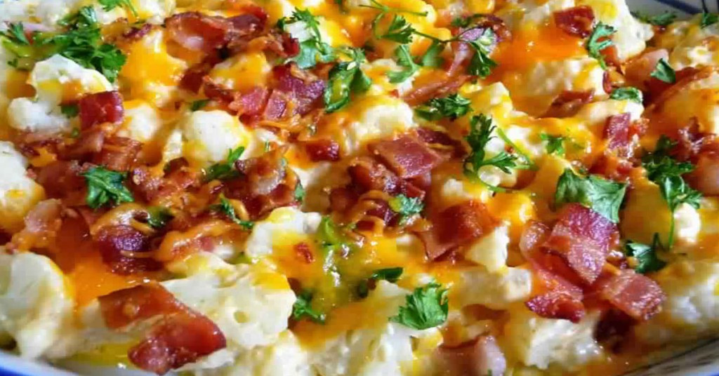 Loaded Cauliflower Casserole
 loaded cauliflower casserole