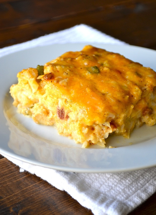 Loaded Cauliflower Casserole
 Rachel Schultz LOADED CAULIFLOWER & CHICKEN CASSEROLE