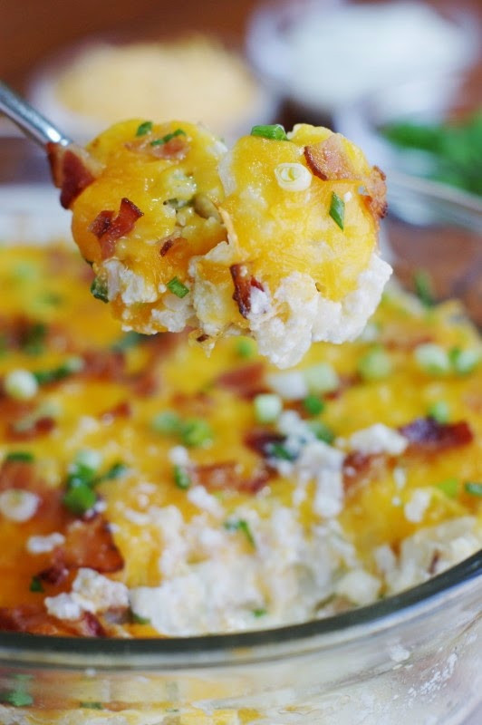 Loaded Cauliflower Casserole
 Cauliflower Just Like Loaded Baked Potato Casserole