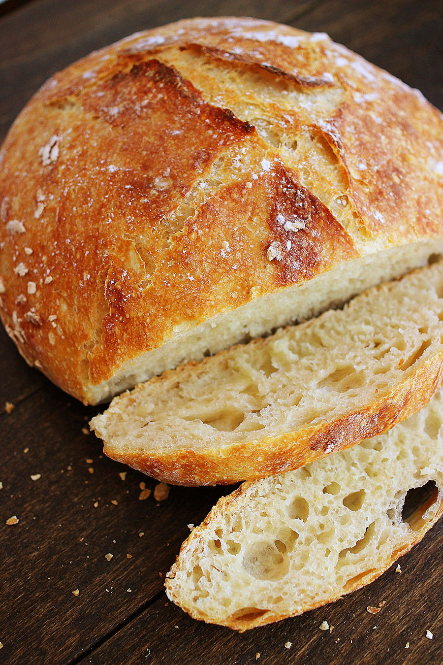 Loaf Bread Recipe
 No Knead Crusty Artisan Mini Loaves