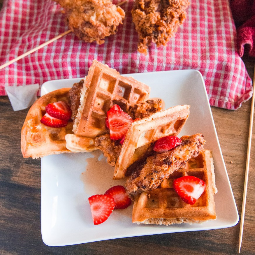 Lolo'S Chicken And Waffles
 Skillet Fried Chicken and Waffles Dad With A Pan