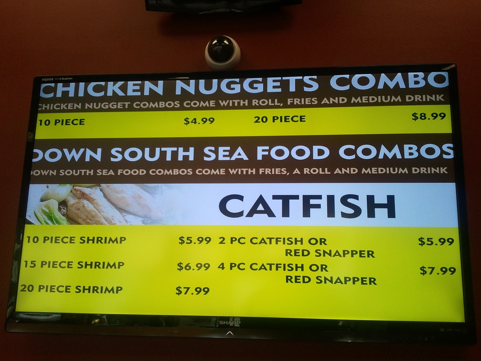 Louisiana Fried Chicken Menu
 North by Northside Louisiana Fried Chicken = Change in