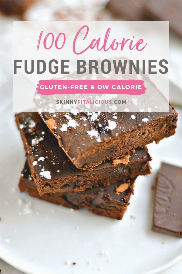 Low Calorie Brownies
 100 Calorie Fudge Brownies Low Cal GF Skinny Fitalicious